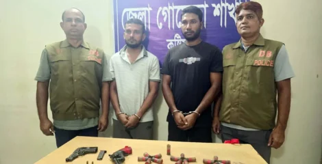 কুষ্টিয়ায় পিস্তল-গুলিসহ দুই যুবক আটক