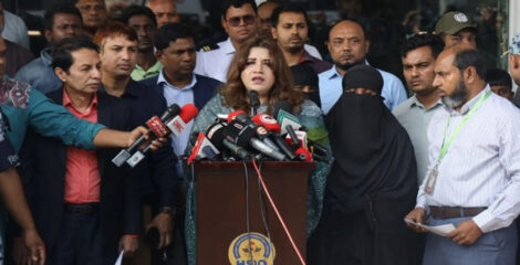 রিয়াদে ক্ষেপণাস্ত্র হামলায় নিহত শাহেদের মরদেহ দেশে, গ্রহণ করলেন শামা ওবায়েদ
