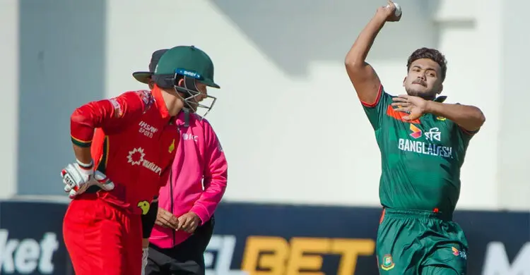 তাসকিনের বিধ্বংসী বোলিংয়ে বিপর্যস্ত জিম্বাবুয়ে